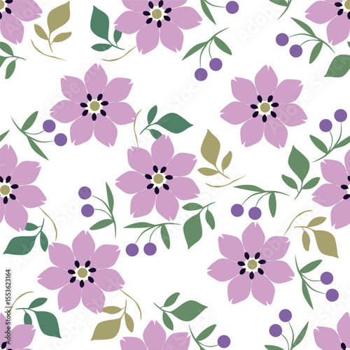 vintage floral seamless pattern. Rich with nostalgia and classic elegance, this pattern evokes the charm of a bygone era for print and textile