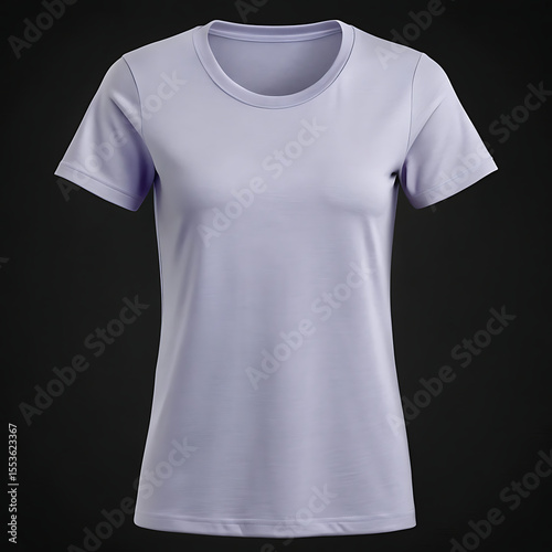 Wallpaper Mural A lavender shortsleeve tshirt mockup isolated on a black background Torontodigital.ca