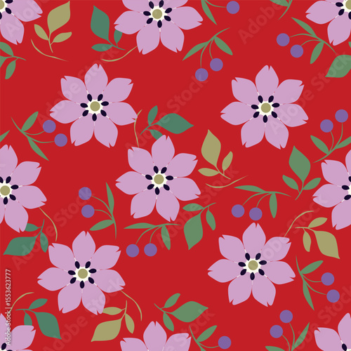 vintage floral seamless pattern. Rich with nostalgia and classic elegance, this pattern evokes the charm of a bygone era for print and textile