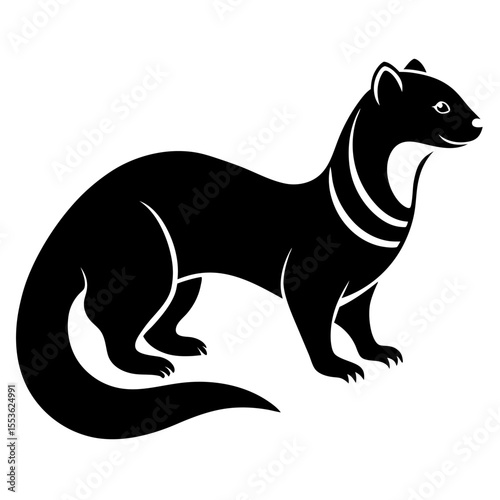 silhouette of a Ferret 