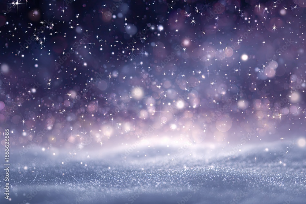 Obraz premium Winter night bokeh