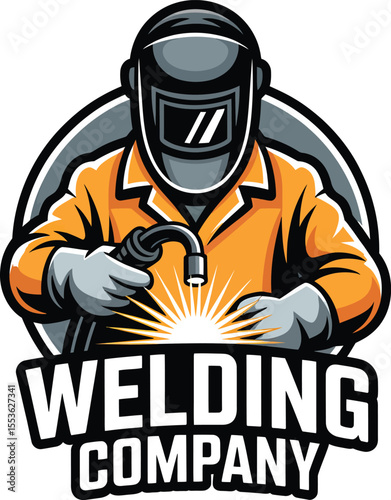 Professional Welder Performing a Welding Task