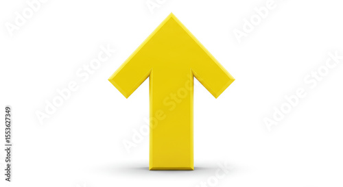 Free Download Bright Yellow Upward Arrow Symbol. - GFXLoad