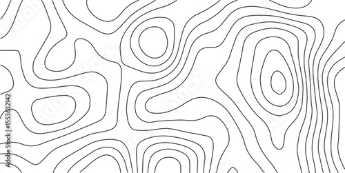 Topographic map background geographic line map with elevation assignments. Topographic map lines, contour background. topo map texture. Dense lines, Background of the topographic map. 