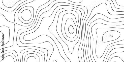 Topographic map background geographic line map with elevation assignments. Topographic map lines, contour background. topo map texture. Dense lines, Background of the topographic map. 