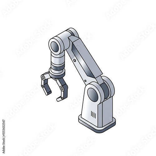 Medical robot arm icon for surgery or automation.