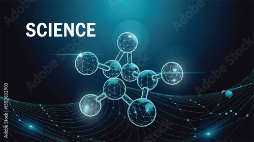 Global Science Molecule: Abstract molecular structure resembling the world, symbolizing global scientific research and interconnectedness.