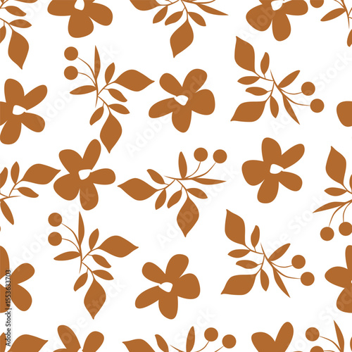 vintage floral seamless pattern. Rich with nostalgia and classic elegance, this pattern evokes the charm of a bygone era for print and textile