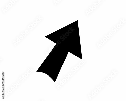 Free Download black arrow isolated on white - GFXLoad