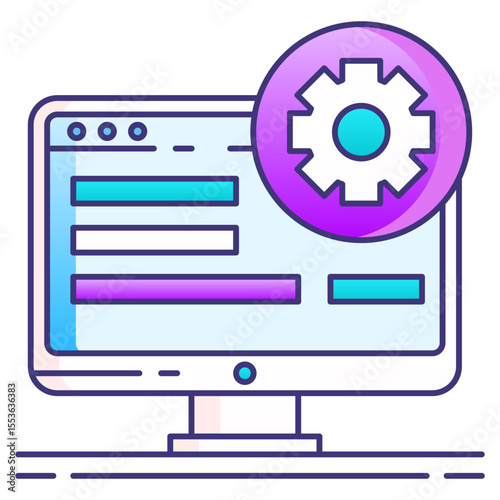 Production Icon – Minimalist Vector Symbol for Manufacturing, Industrial Process, and Content Creation

