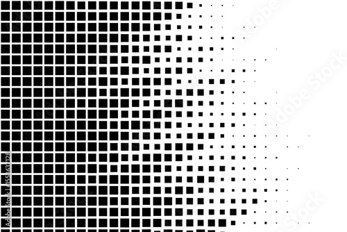 Gradient of Black Squares Abstract Pattern