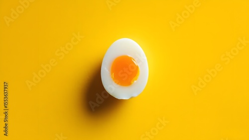 egg on a yellow background