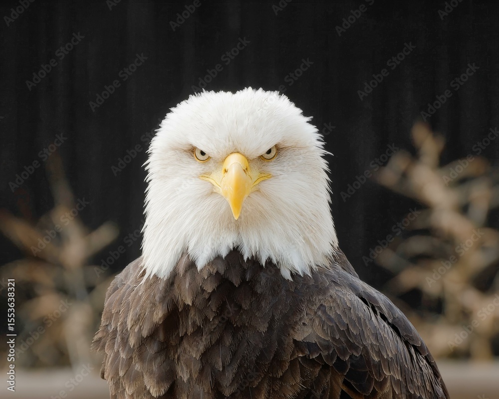 Fototapeta premium Majestic Bald Eagle Portrait