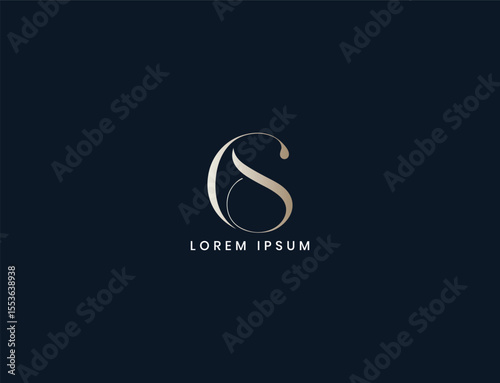 cs letter logo design, sc typography for corporate business,cs initials