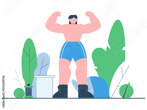 Active Lifestyle & Health: A Dynamic Vector Illustration of People Exercising, Running, and Working Out, Symbolizing Sports, Wellness, and a Healthy Body