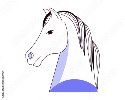 Dynamic Equine Grace: A Versatile Vector Illustration of a Majestic Horse in Motion, Perfect for Equestrian, Wildlife, and Farm-Themed Designs