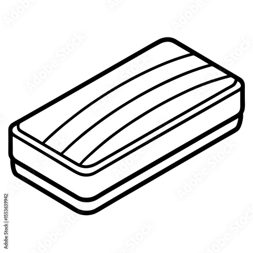 Minimal Bar Soap Outline Vector