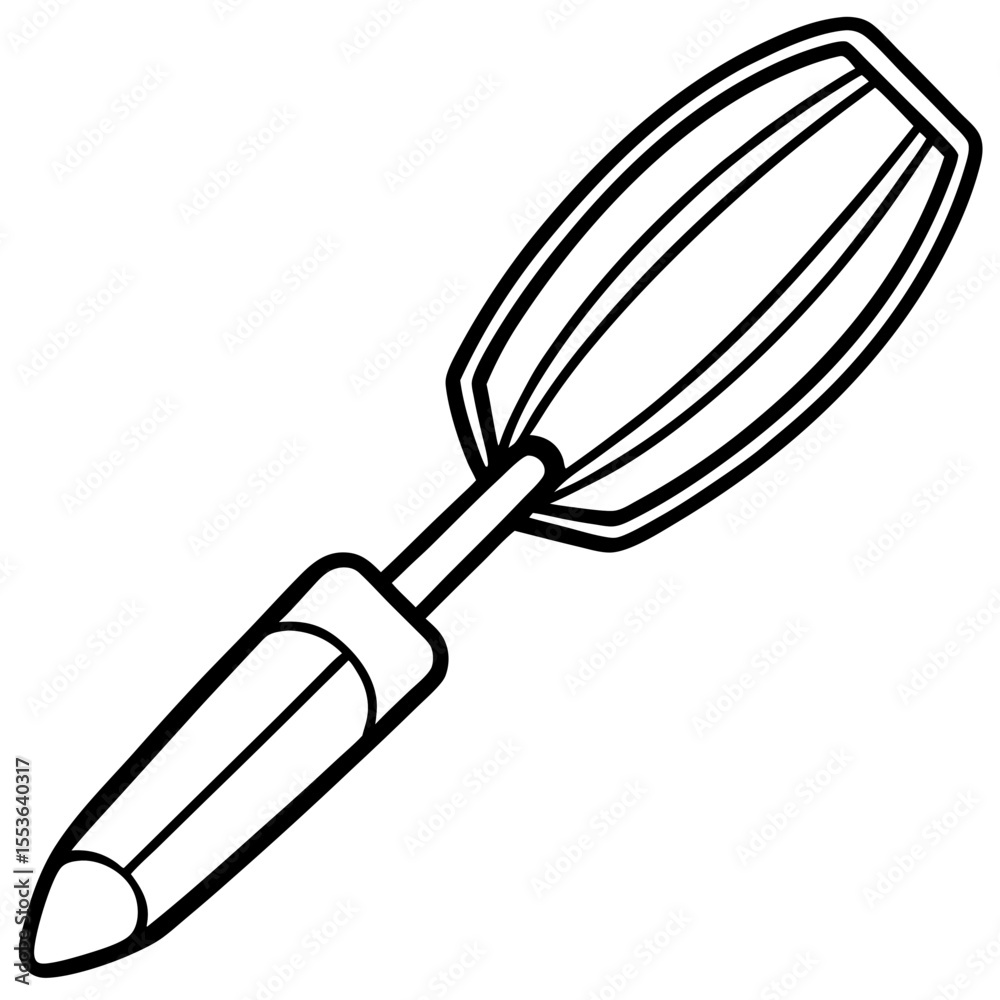 Fototapeta premium Construction Tool Power Trowel Outline Vector