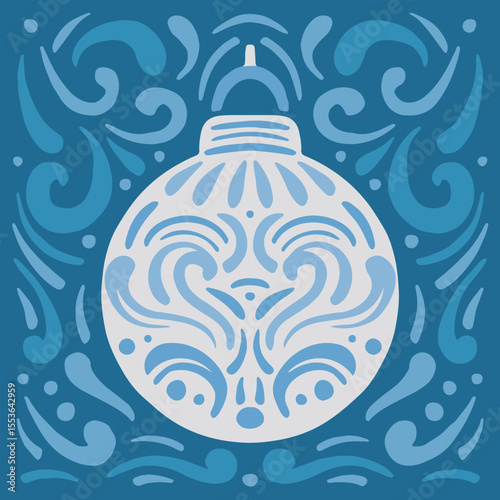 Christmas Vector illustration. Merry Christmas Vector Image.