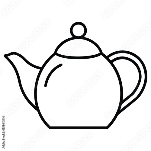 The teapot icon. Tea symbol ,