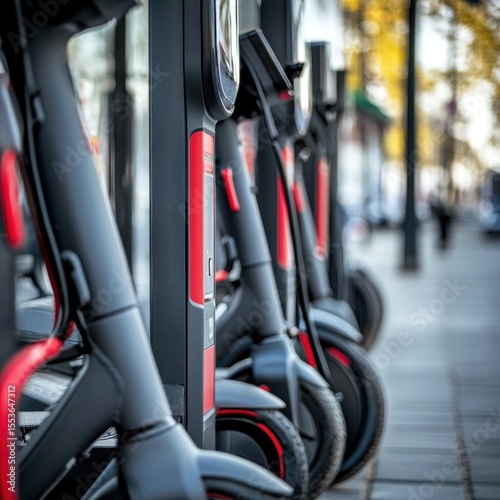Electric Scooters Charging Station, Urban Mobility
