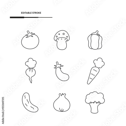 Vegetables Icon Vector Design.