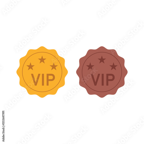 VIP Badges Icon Vector Design.