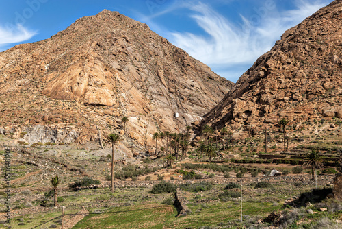 Canyn Barranco de las Penas, Fuerteventura, Canary Islands, Spain, Europe. photo
