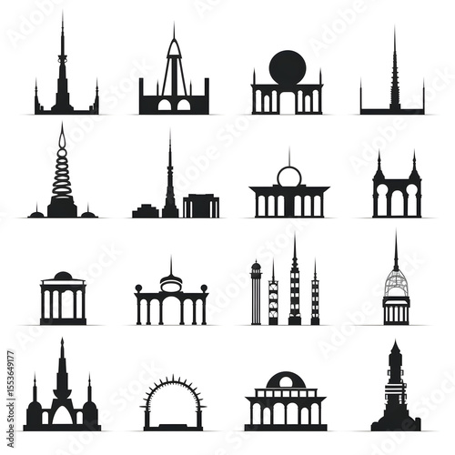 Classic architecture collection with ornate facades and historical styles.