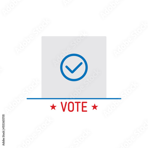 Vote Icon Vector Design.