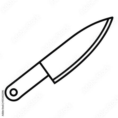 The knife icon. Chopper Knife symbol