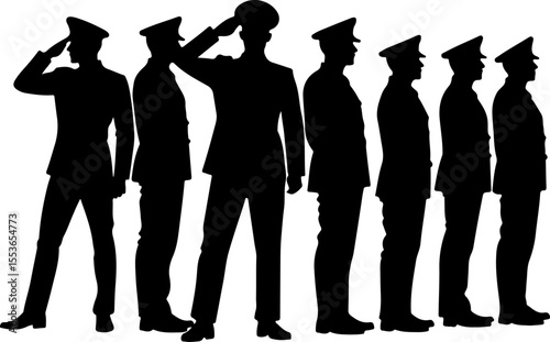 American soldiers, military, army, marching, vector bundle