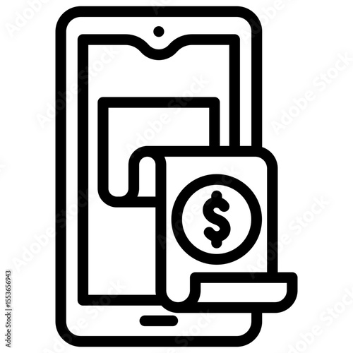 Mobile Receipt Icon