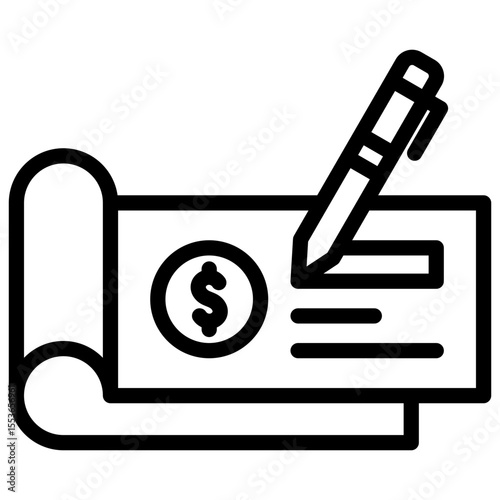 Bank Check Icon