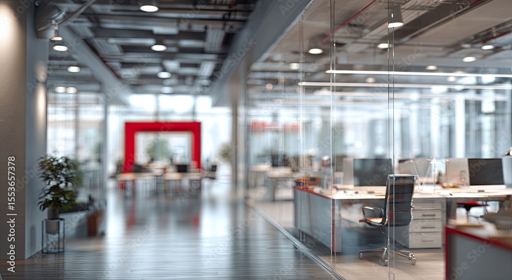 Fototapeta premium Modern office interior. Open space