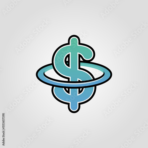 Dollar icon vector illustration, US dollar sign symbol, USD icon