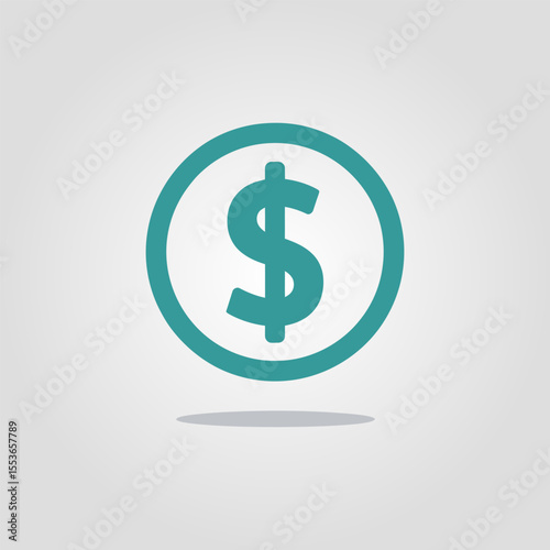 Dollar icon vector illustration, US dollar sign symbol, USD icon