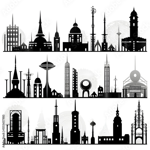 Classic architecture collection with ornate facades and historical styles.