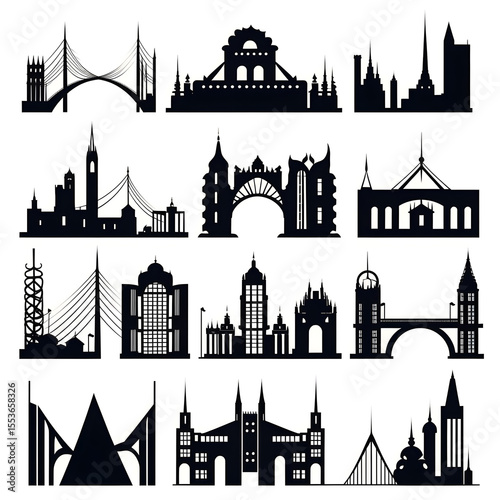 Classic architecture collection with ornate facades and historical styles.
