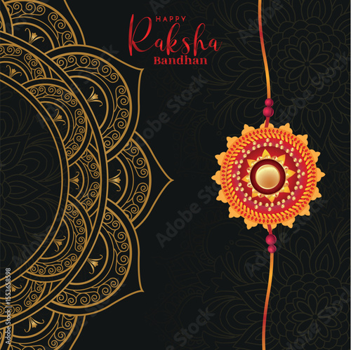 Happy Raksha Bandhan Indian festival Vector Illustration Design
