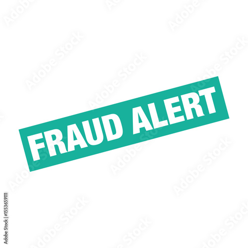 Fraud Alert Letter Rubber Stamp Vector Template