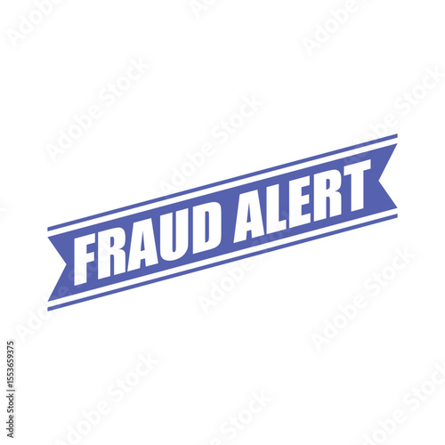Fraud Alert Letter Rubber Stamp Vector Template