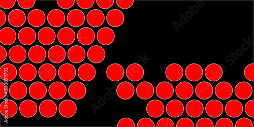 Red tiles wall. round marble textures, ball tiles. Top view pavement circle block red texture with seamless patterns floor background. Air Bubble wrap texture background. Textured Background.