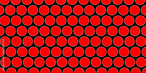 Red tiles wall. round marble textures, ball tiles. Top view pavement circle block red texture with seamless patterns floor background. Air Bubble wrap texture background. Textured Background.