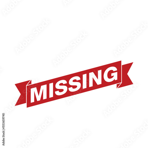 Missing Letter Rubber Stamp Vector Template