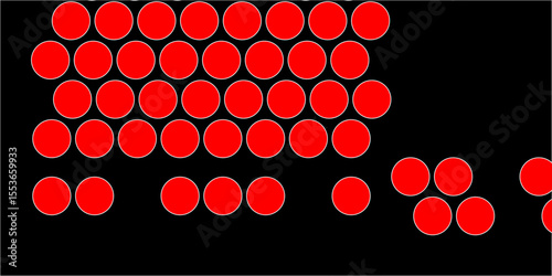 Red tiles wall. round marble textures, ball tiles. Top view pavement circle block red texture with seamless patterns floor background. Air Bubble wrap texture background. Textured Background.