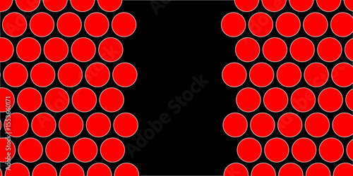 Red tiles wall. round marble textures, ball tiles. Top view pavement circle block red texture with seamless patterns floor background. Air Bubble wrap texture background. Textured Background.
