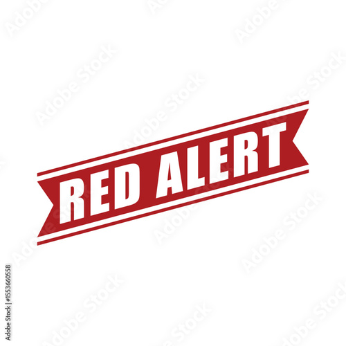 Red Alert Letter Rubber Stamp Vector Template