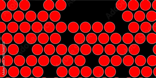 Red tiles wall. round marble textures, ball tiles. Top view pavement circle block red texture with seamless patterns floor background. Air Bubble wrap texture background. Textured Background.