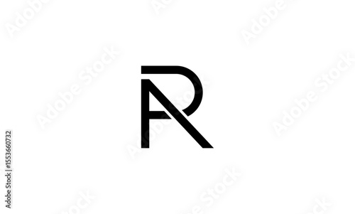 PA initial letters, monogram logo